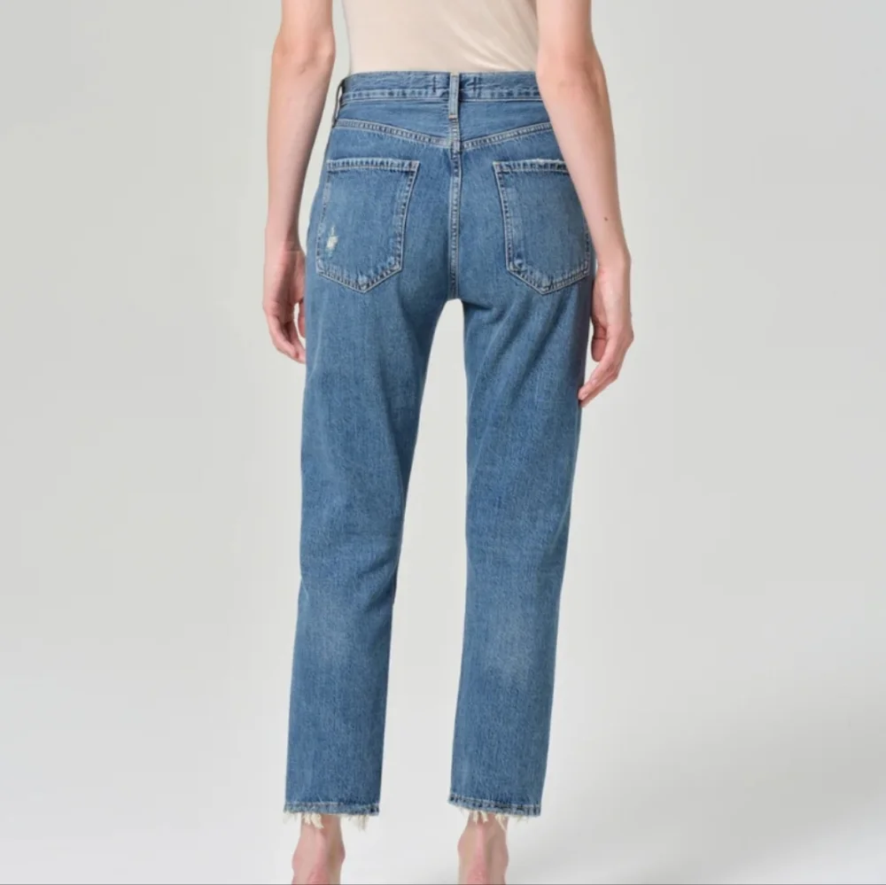 Agolde Riley High Rise Straight Crop Jeans - Picture 3 of 12